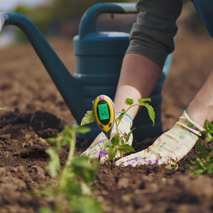 KWASOMIERZ MIERNIK TESTER OGRODNICZY PH GLEBY ZIEMII TEMPERATURA