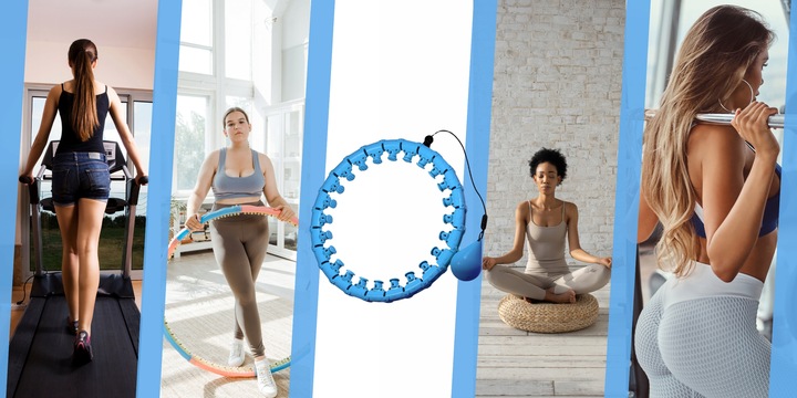 HULA HOP ODCHUDZAJĄCE Z OBCIĄŻENIEM I WYPUSTKAMI SMART Z OBCIĄŻNIKIEM HOOP