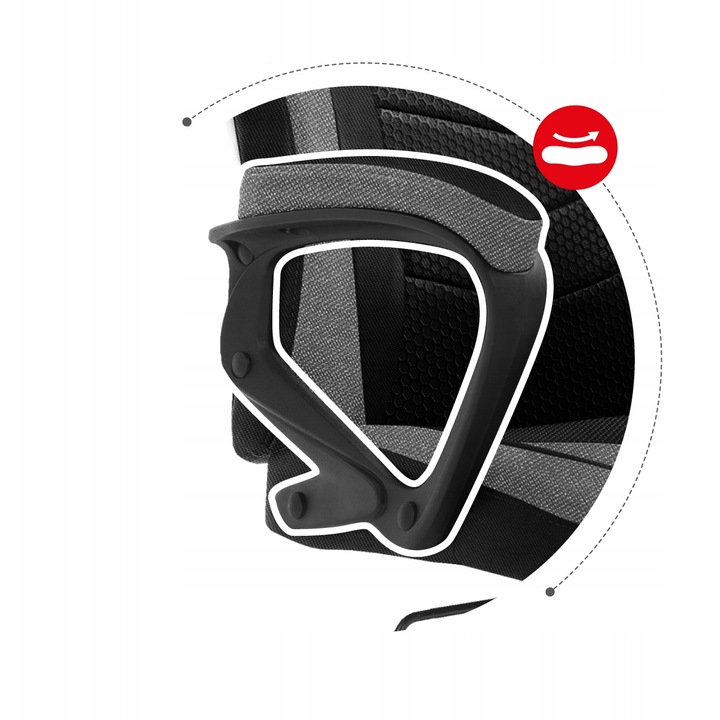 Fotel Gamingowy Gracza obrotowy Tilt HUZARO Force 2.5 GREY MESH