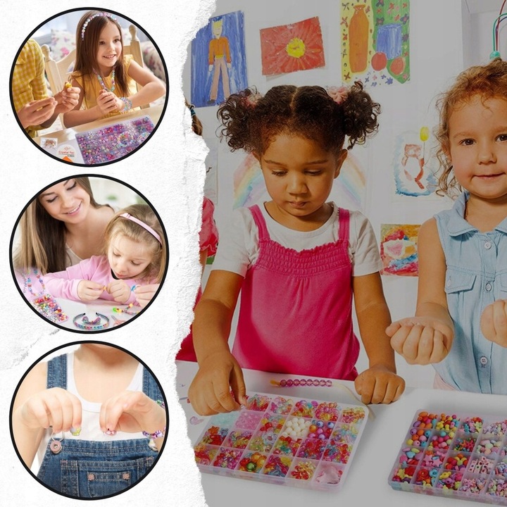 KORALIKI ZESTAW KORALIKÓW DO ROBIENIA BRANSOLETEK