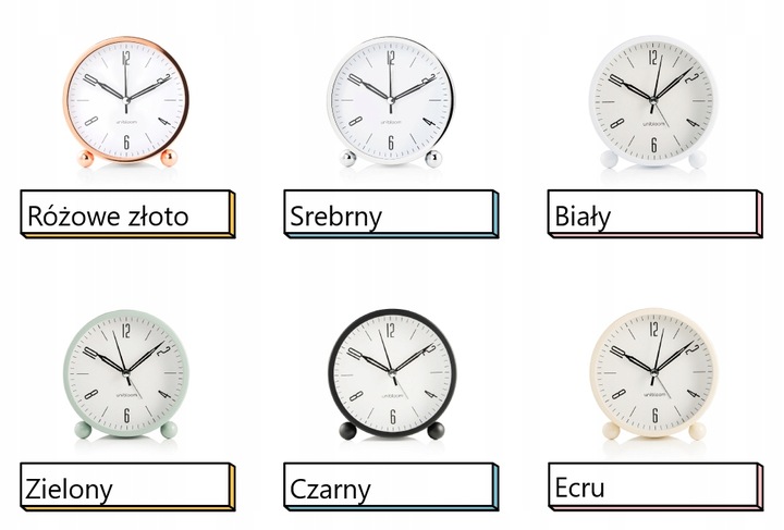 BUDZIK ZEGAREK BEZGŁOŚNY CICHY ZEGAR BEZ TYKANIA