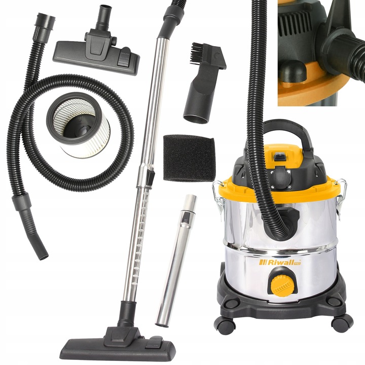 Riwall Zyga 2 bezworkowy odkurzacz przemysłowy sucho-mokro z
