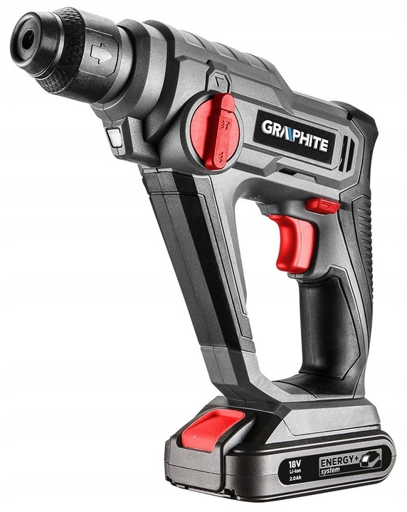 GRAPHITE Młotowiertarka + torba + akumulator + ład