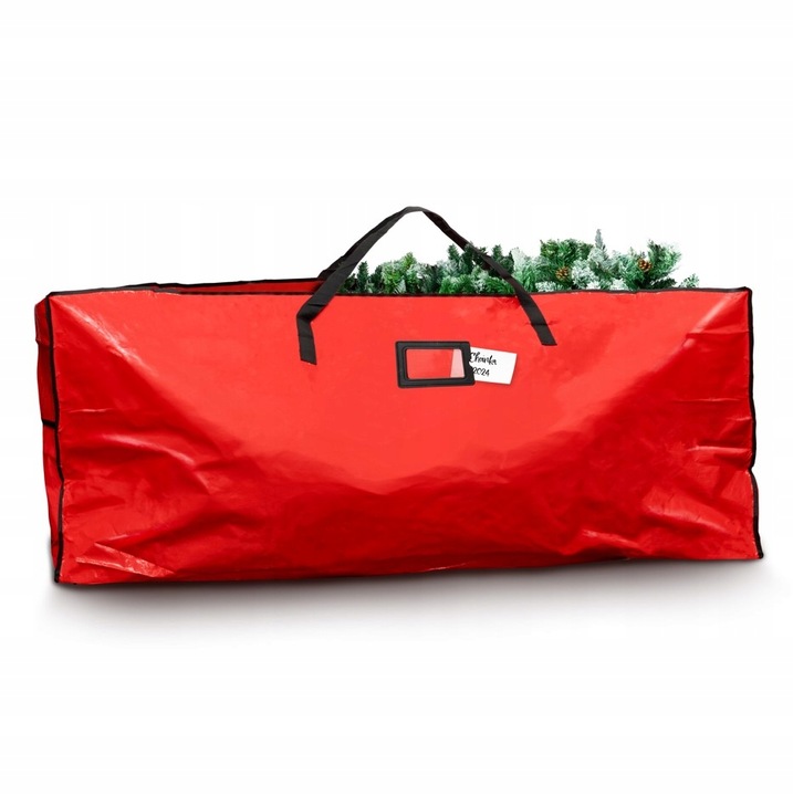TORBA NA CHOINKĘ DO PRZECHOWYWANIA CZERWONA WODOODPORNA CHRONI PRZED KURZEM