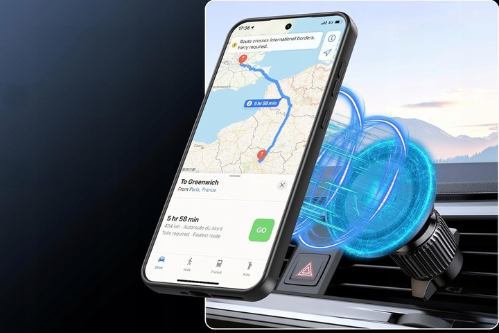 ETUI DO MAGSAFE CZARNY MAT DO SAMSUNG S22 + 2x SZKŁO