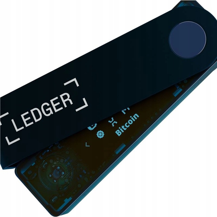 Ledger NanoX bezpieczny portfel kryptowalut BTC ETH Sapphire Blue Bluetooth