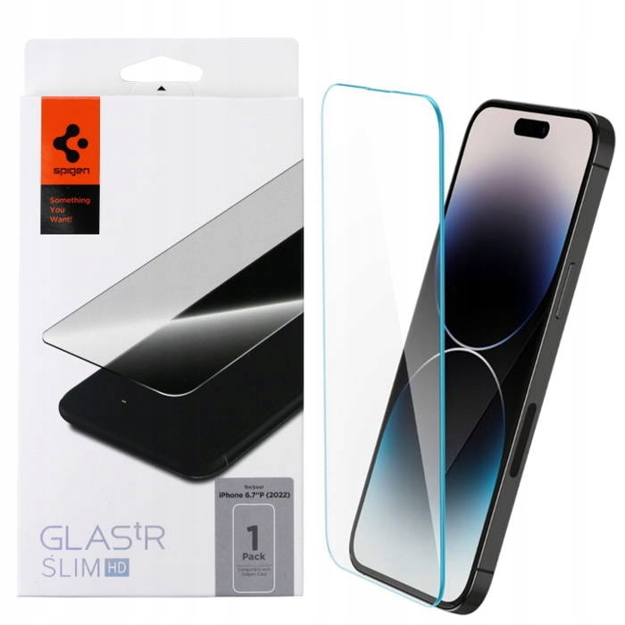 SZKŁO HARTOWANE OCHRONNE SPIGEN NA EKRAN do APPLE iPhone 14 PRO MAX