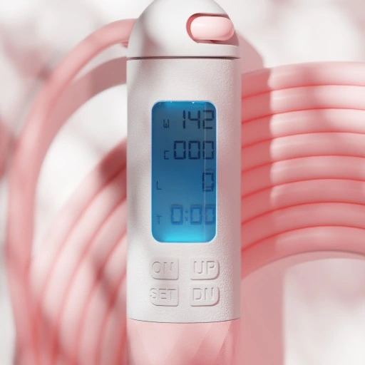 Skakanka z kulkami licznikiem LED regulacją, 280cm