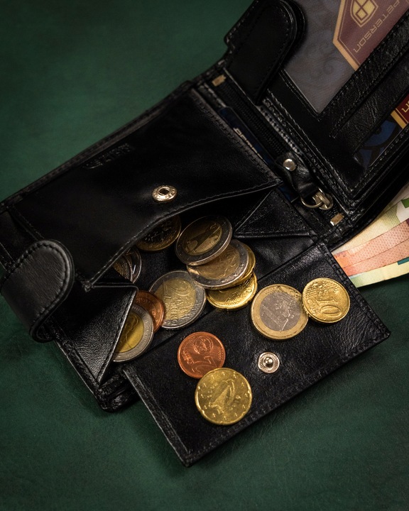 PETERSON męski portfel skórzany na prezent RFID