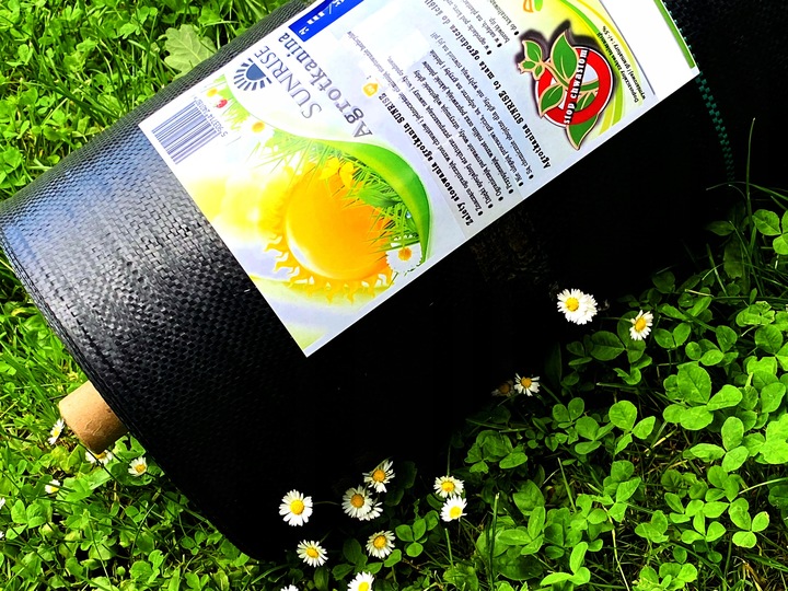 Agrotkanina czarna 1,6x50m 90g mata antychwastowa mocna agrowłóknina