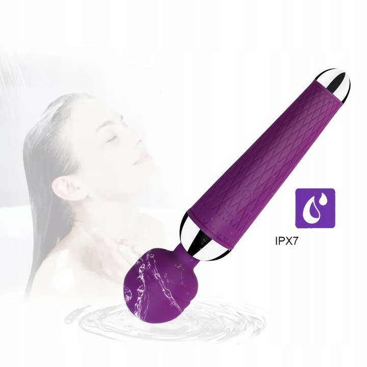 SILIKONOWY WIBRATOR, MOCNY MASAŻER ŁECHTACZKI, WAND - MEGA ORGAZM DO MASAŻU