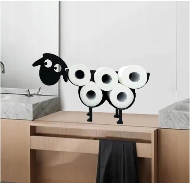 STOJAK UCHWYT STOJAK BARAN OWCA WIESZAK NA PAPIER TOALETOWY DO WC ŁAZIENKI