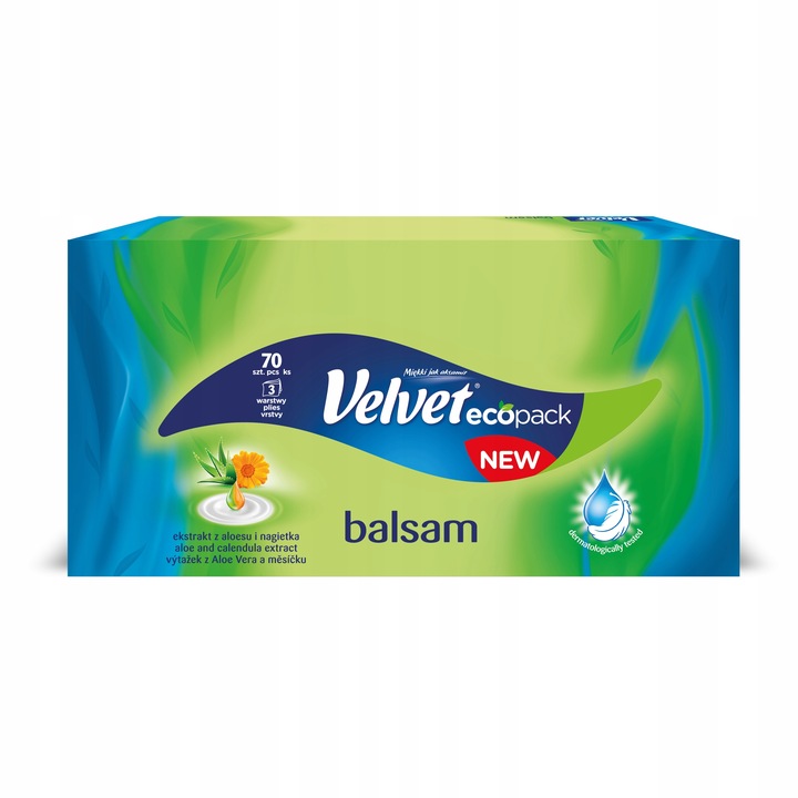 Velvet chusteczki Balsam 10 opak.