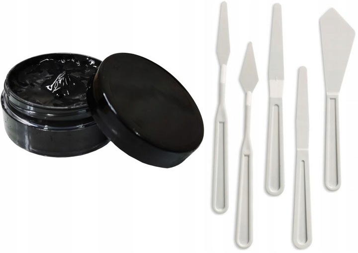 PŁYNNA SKÓRA CZARNA SZPACHLA DO RENOWACJI SKÓR SZPACHELKI