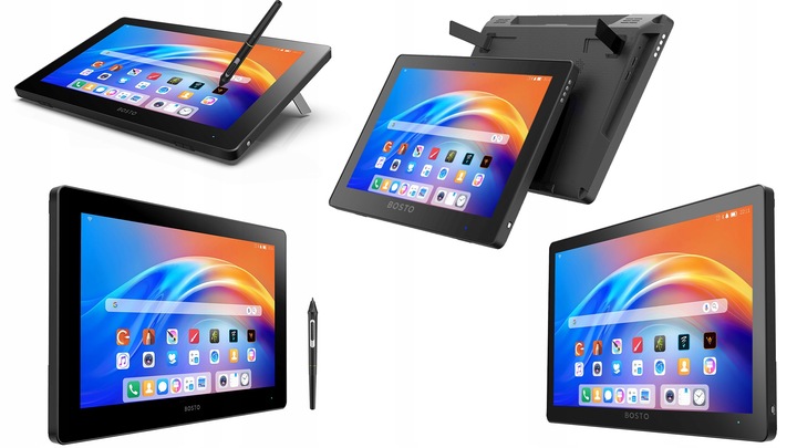 BOSTO A5 Tablet graficzny EKRANOWY 15,6" 2w1 ANDROID 15,6" DOTYK przenośny