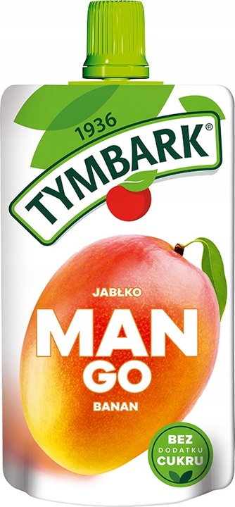 Mus 100% Tymbark Mango Banan Jabłko owoce 12x 120g