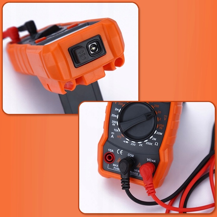 PROFESJONALNY MIERNIK POBORU PRĄDU MULTIMETR CYFROWY ELEKTRYCZNY LCD TESTER