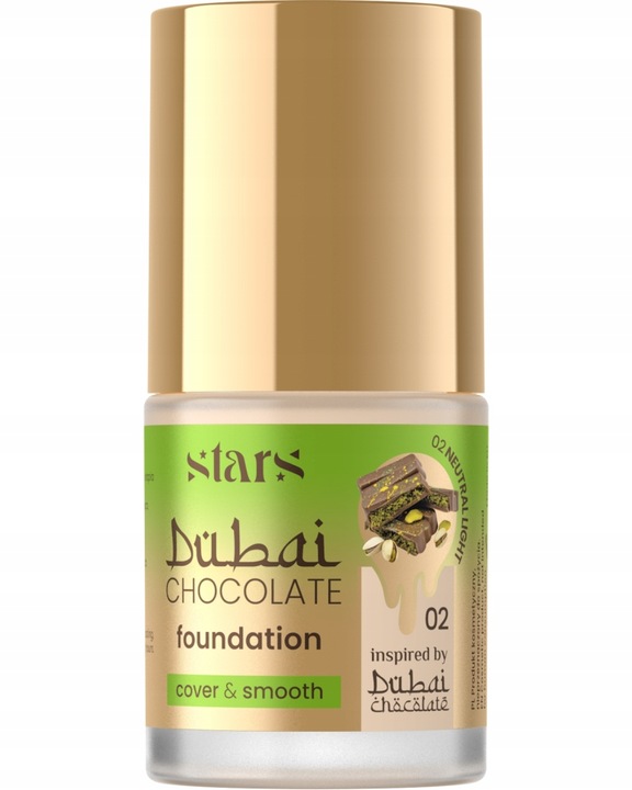 Stars from the stars Podkład do twarzy kryjący Dubai Chocolate 02 Neutral