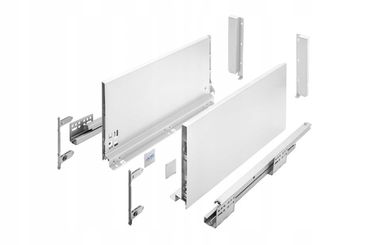 SZUFLADA GTV AXIS PRO 400D1 B. WYSOKA L400 H199 BIAŁA CICHY DOMYK