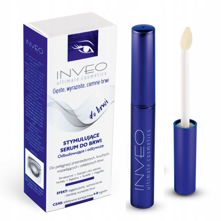 Serum do brwi przyśpieszające wzrost, skuteczna odżywka do brwi - INVEO