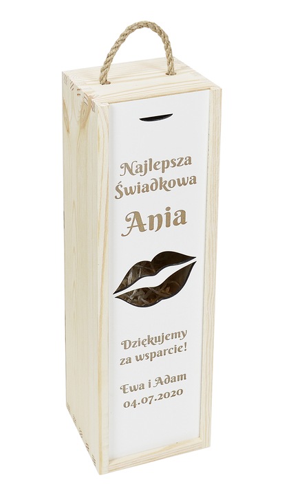 PODZIĘKOWANIA DLA ŚWIADKÓW SKRZYNKI NA WINO GRAWER