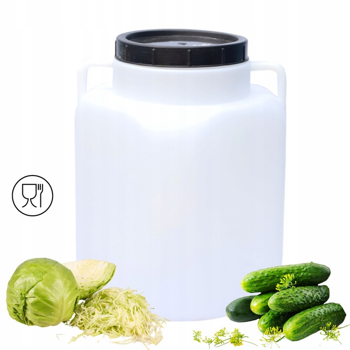 BECZKA PLASTIKOWA 30 L DO KISZENIA KAPUSTY NA WODĘ DESZCZÓWKĘ OGÓRKI NOWA