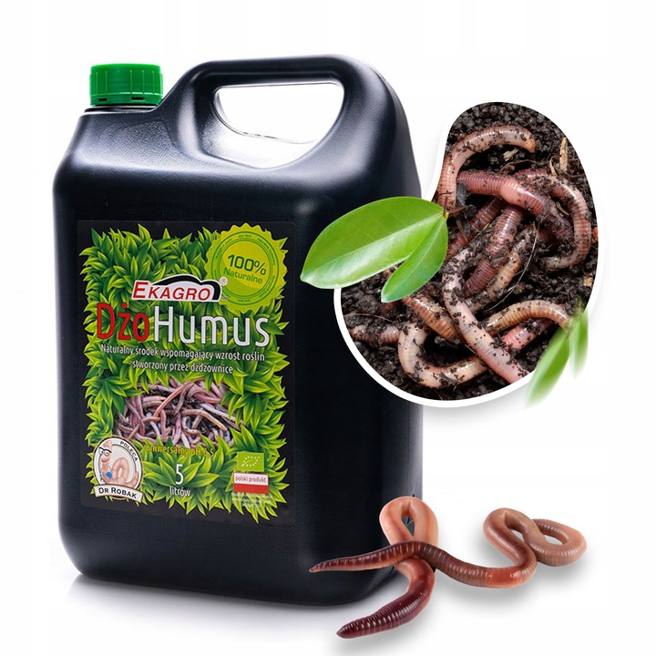 BIOHUMUS NAWÓZ DO WARZYW OWOCÓW ROŚLIN ORGANICZNY PŁYNNY HUMUS 5L