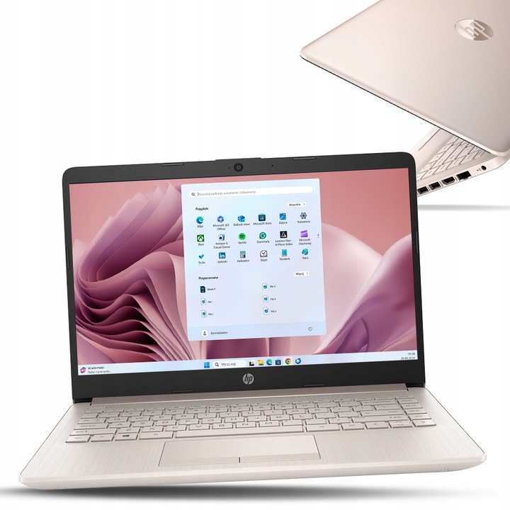 LAPTOP HP 14 N4120 4GB eMMC WINDOWS 11 MEGA PORĘCZNY RÓŻOWY ROSE PINK