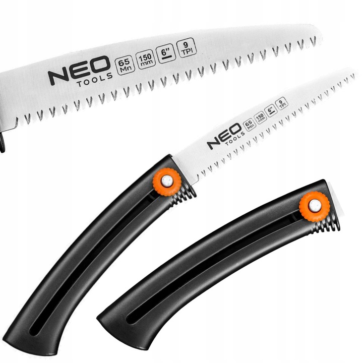NEO PIŁA OGRODOWA DO GAŁĘZI SKŁADANA RĘCZNA 9 TPI OSTRZE CHOWANE