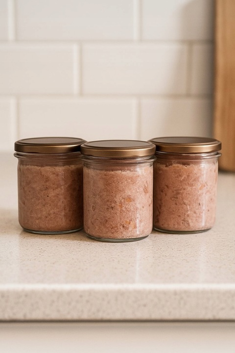 Słoik szklany prosty 350 ml na pasztet miód przetwory mięso + zakrywka