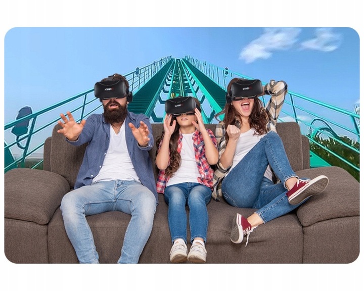 GOGLE GOOGLE VR 3D+WBUDOWANE SŁUCHAWKI NAUSZNE