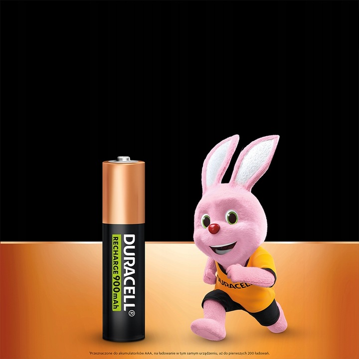 Duracell Akumulator AAA pojemność 900 mAh, 4 szt.