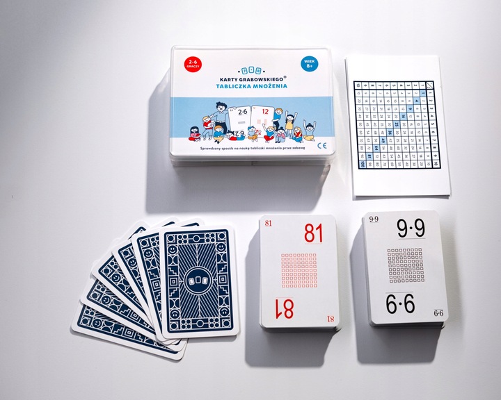 Karty Grabowskiego Tabliczka mnożenia - 56 gier