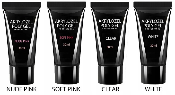 Zestaw akrylożel 30ml + dual formy 120szt + pędzelek i liquid do paznokci