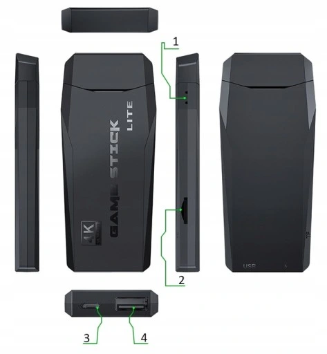 KONSOLA HDMI GAME BOX EMULATOR TV + 2 KONTROLERY POD TELEWIZOR DLA DZIECI