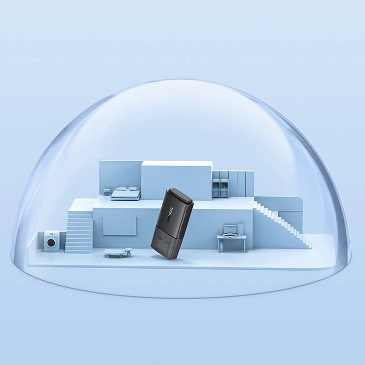 Karta sieciowa USB-A, Baseus 650Mb/s 5GHz, Ethernet, adapter, Karta LAN