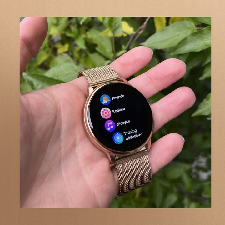 SMARTWATCH ZEGAREK DAMSKI MENU POLSKIE FUNKCJA DZWONIENIA SMART WATCH PULS