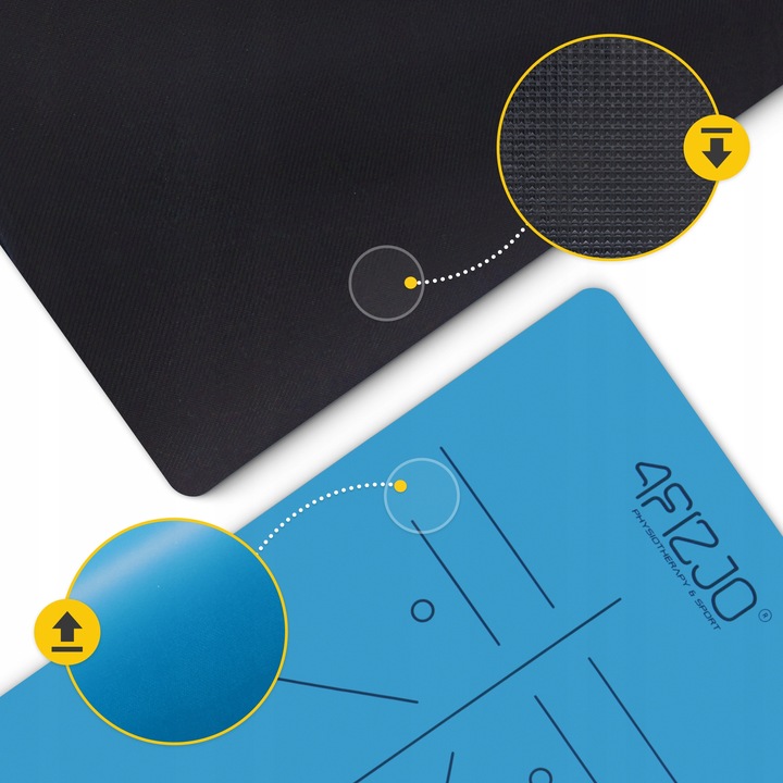 MATA DO JOGI ĆWICZEŃ GIMNASTYCZNA EKOLOGICZNA PROFESJONALNA GUMOWA