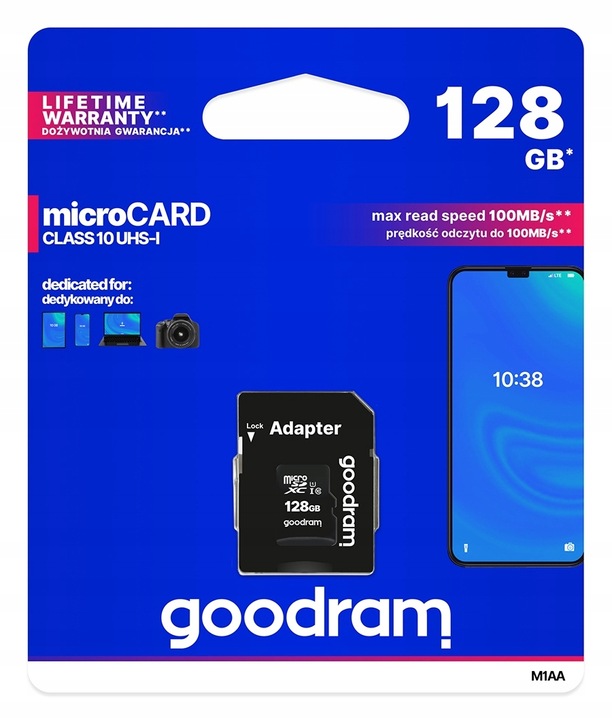 Karta Pamięci Micro SD XC 128 GB GOODRAM CLASS 10