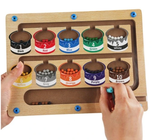 GRA DREWNIANY LABIRYNT NAUKA LICZENIA I KOLORÓW SORTER SUPER PREZENT