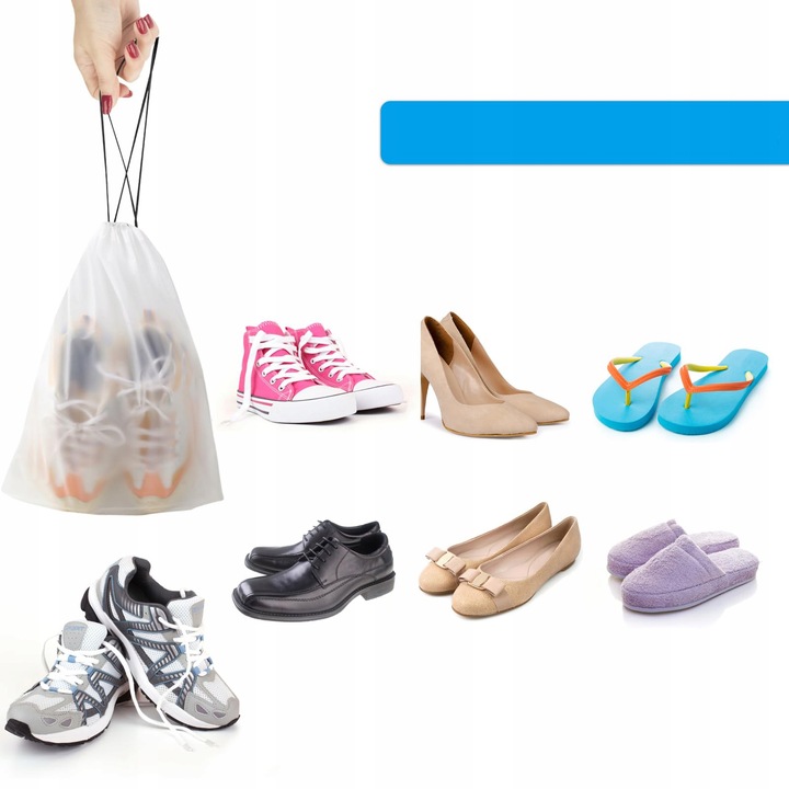 POKROWIEC ETUI WOREK NA BUTY BIELIZNĘ ORGANIZER DO WALIZKI 30X40 CM 10