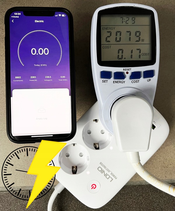 Listwa zasilająca SMART WiFi USB TUYA QC3.0 PD LED