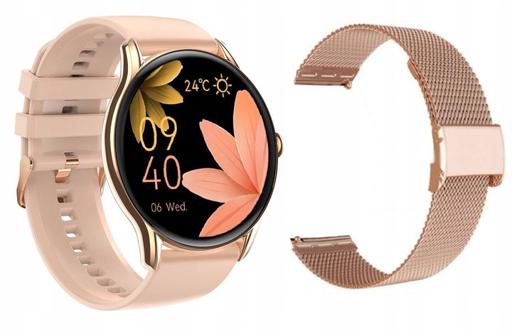 Zegarek smartwatch damski okrągły funkcje rozmowy NA PREZENT +