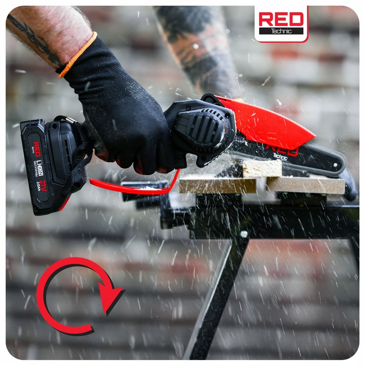 PIŁA ŁAŃCUCHOWA AKUMULATOROWA GAŁĘZIÓWKA MINI PILARKA 2x AKU + 4x