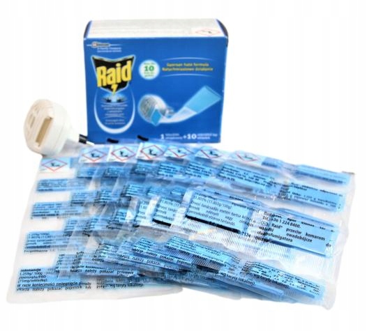 NA KOMARY ELEKTROFUMIGATOR urządzenie + 70 wkładów (OEM)