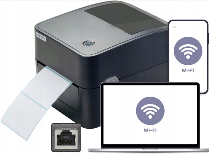 XPRINTER Drukarka do etykiet termicznych kurierskich USB WIFI LAN A6 100mm