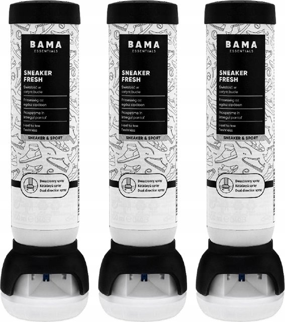 Dezodorant do butów odświeżacz Bama Sneaker Fresh biały 3szt
