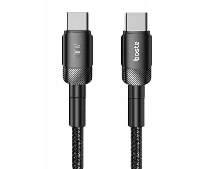 BOSTE SZYBKI UNIWERSALNY KABEL USB-C TYP-C PRZEWÓD QC PD 100W BEZPIECZNY 3M