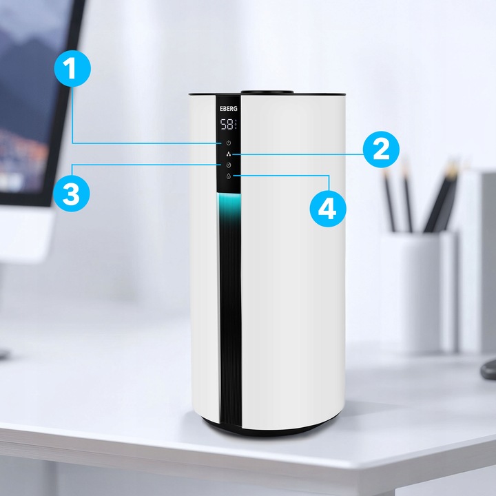 Nawilżacz powietrza dyfuzor HILO aromaterapia 35h pilot lampka LED