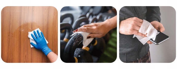 CHUSTECZKI DO DEZYNFEKCJI POWIERZCHNI MIKROZID 100SZT 20x20CM dezynfekcja